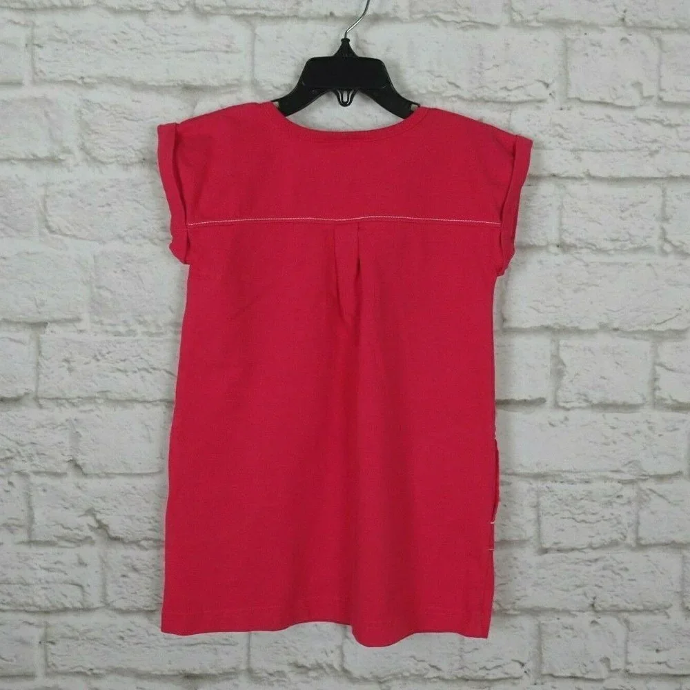 💰3/$25  Hanna Andersson T-Shirt Dress Pockets Cotton 100